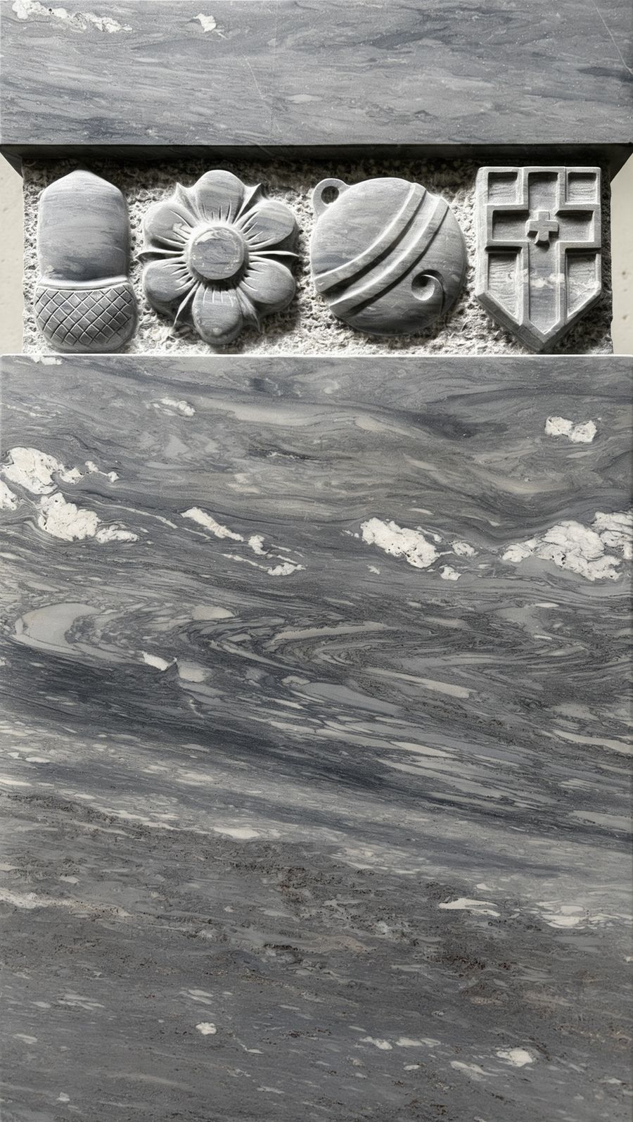 Grabstein aus Palissandro Marmor - Ansicht 1